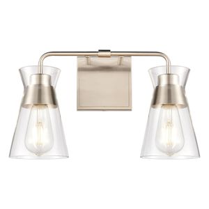 Brookville 15'' Wide 2-Light Vanity Light - Satin Nickel 1