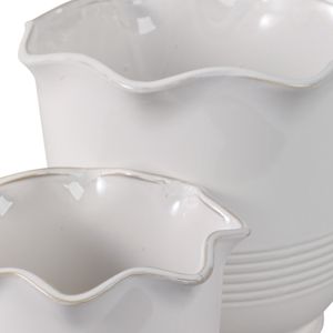 ALECHAVEN SET OF 2 IVORY PLANTER 11 (IN) 6