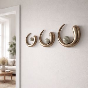 ELLERYWELL SET OF 3 GOLD METAL WALL 5 (IN) 11