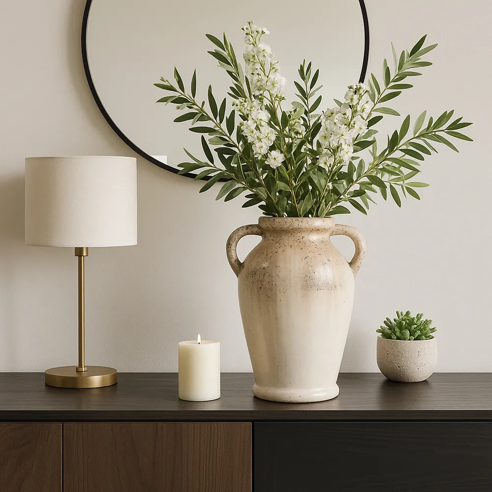 MAXWELLROSE IVORY VASE 12 (IN)