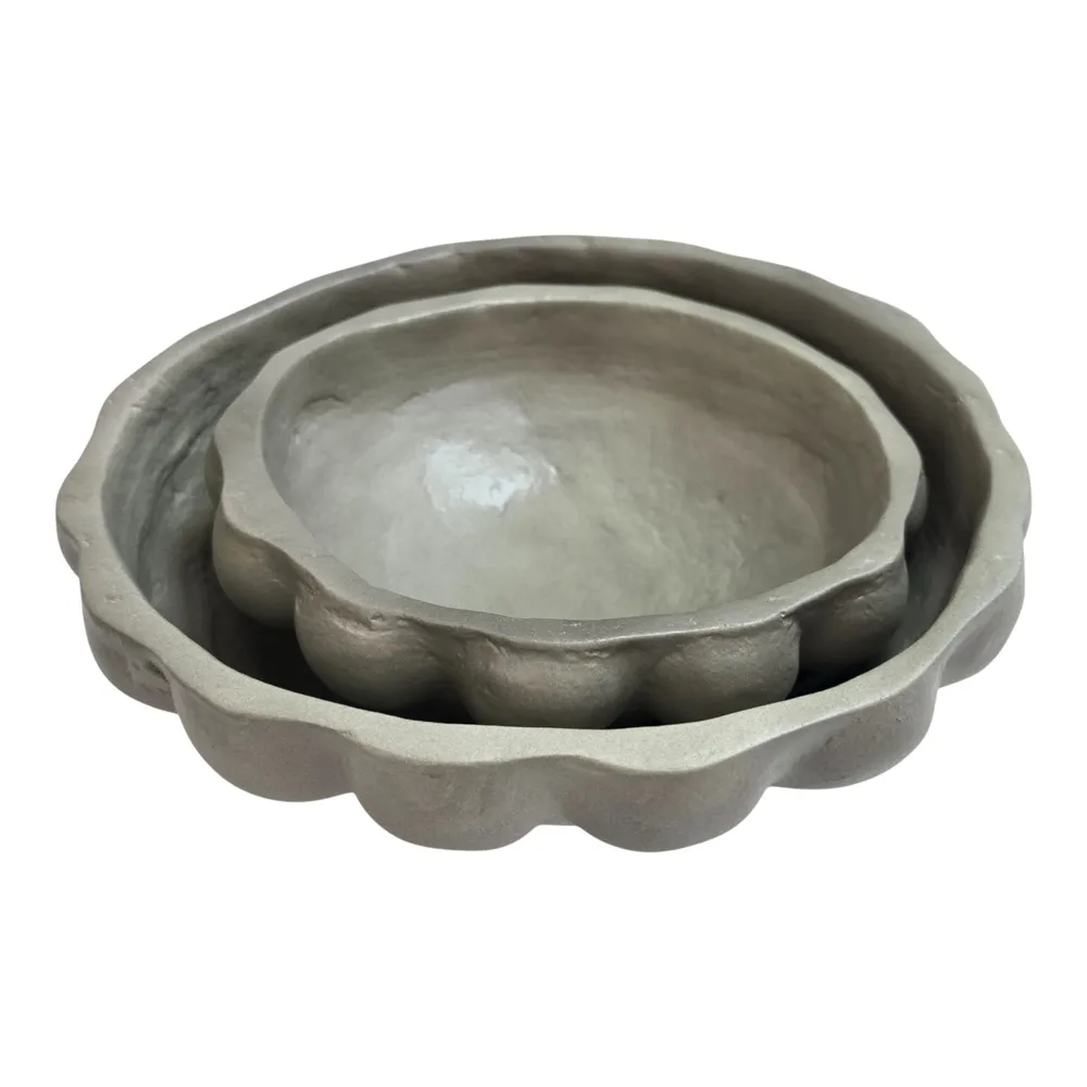 CHESTERBEACH SET OF 2 TAN BOWLS 6 (IN)