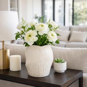 DORSEYSTONE CREAM VASE 11 (IN) 9