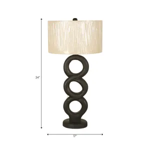 ISLEOAK BLACK LAMP 34 (IN) 7