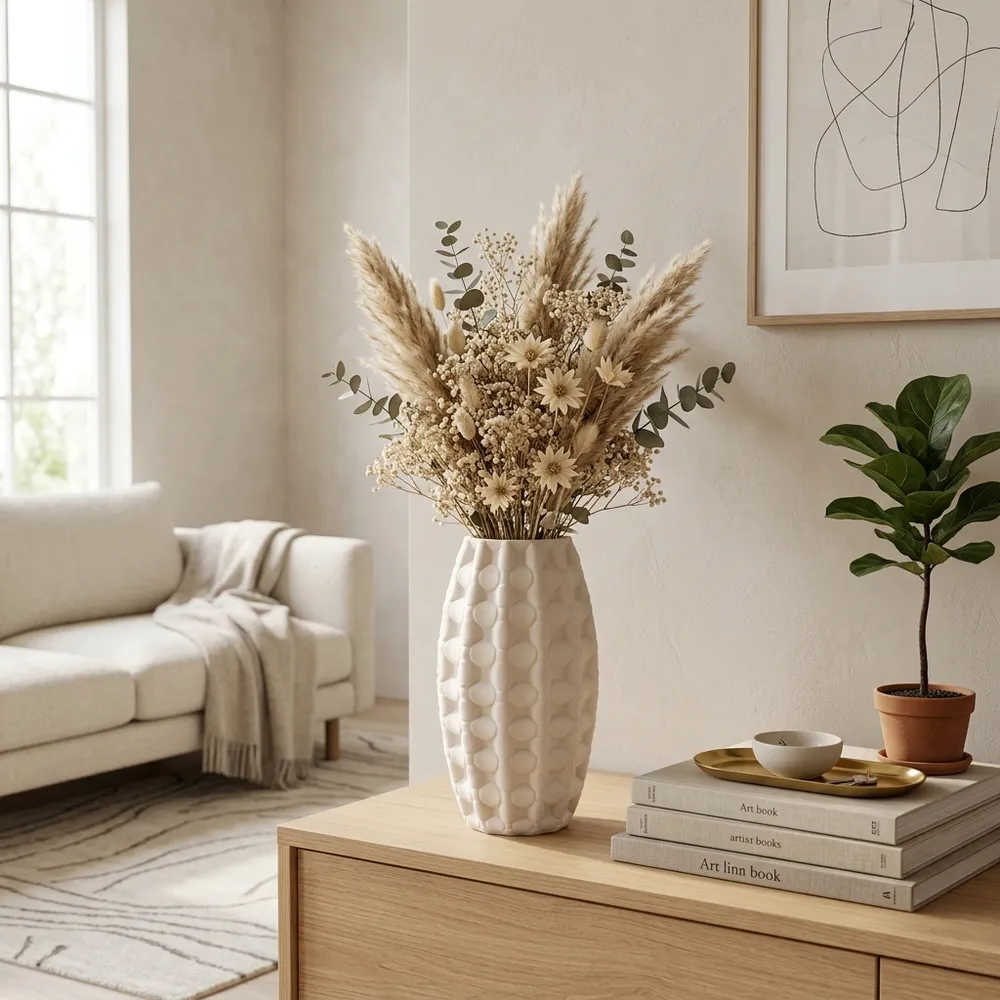 GLENLAND IVORY VASE 12 (IN)
