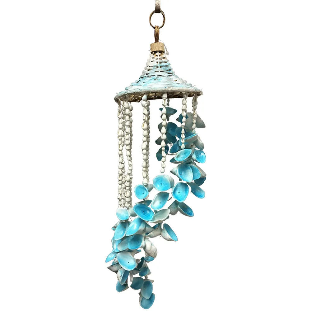 22" BLUE SPIRAL SHELL CHIME