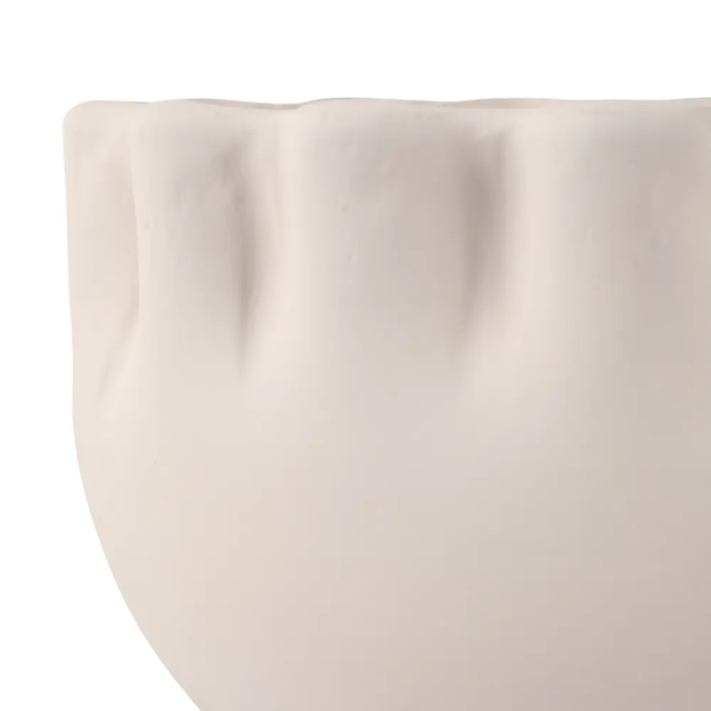 GARFIELDMORE SET OF 2 WHITE PLANTER 7 (IN)