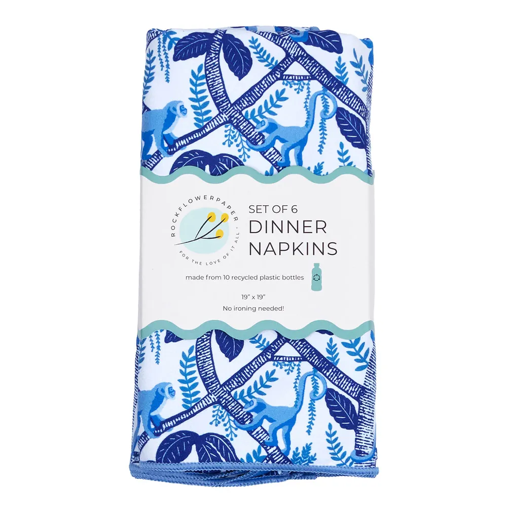 Coco Monkey Eco Dinner Napkin (Set of 6)