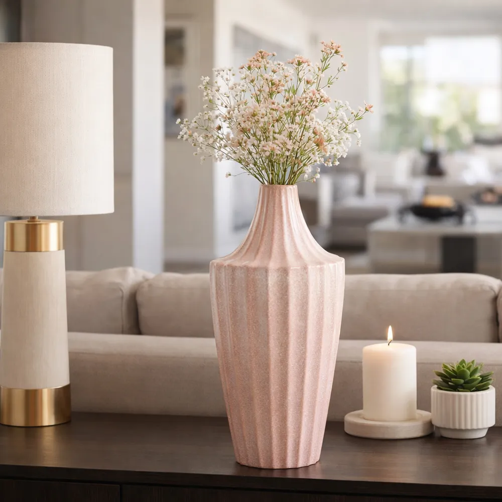 ALTON PINK VASE 16 (IN)