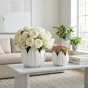 GENTRYWIND SET OF 2 WHITE PLANTER 8 (IN) 2