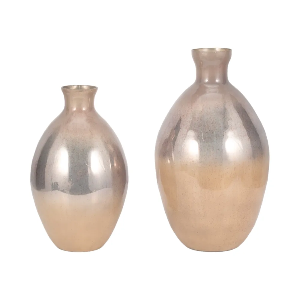 ELMONTDALE GOLD GLASS VASE 15 (IN)