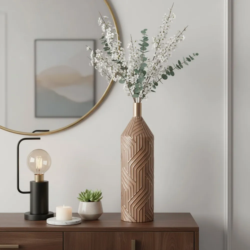 EATONPARK BROWN VASE 28 (IN)