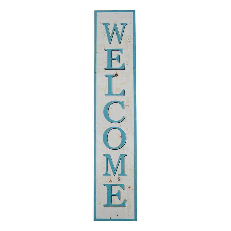 39.4" Vertical Metal Welcome Sign