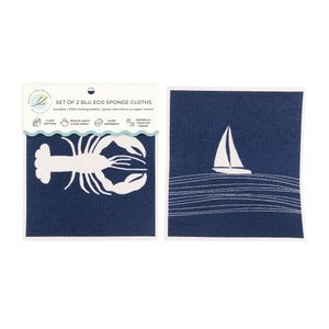 Seaside blu Eco Sponge Cloths (Set of 2) 8