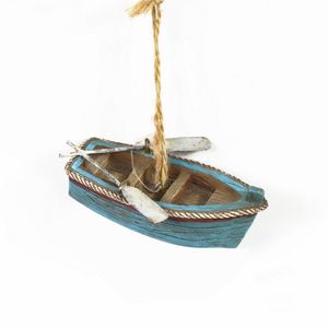 3-3/4" ROW BOAT ORNAMENT 1
