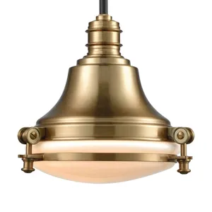 Riley 10'' Wide 1-Light Mini Pendant - Satin Brass 4