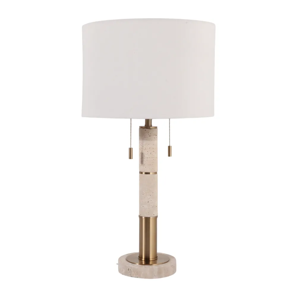 ALECSIDE IVORY LAMP 28 (IN)