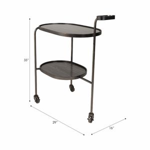 COLINOAK GRAY BAR CART 33 (IN) 8