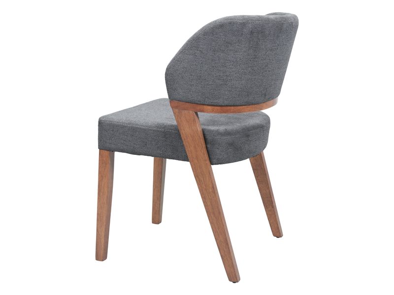 Sunobu Dining Chair Azure Gray & Walnut 6