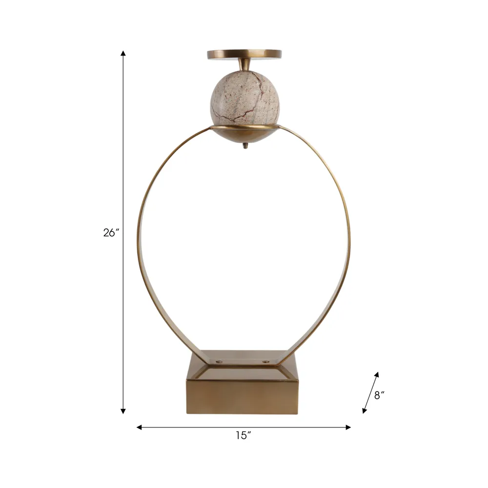 GRAYDONDALE GOLD CANDLE HOLDER 26 (IN)