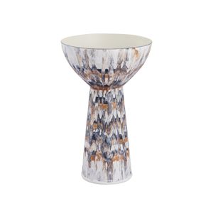 Adler Pedestal Bowl - Small Amber 1