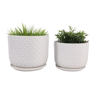 FIONAOAK SET OF 2 WHITE PLANTER 10 (IN) 3