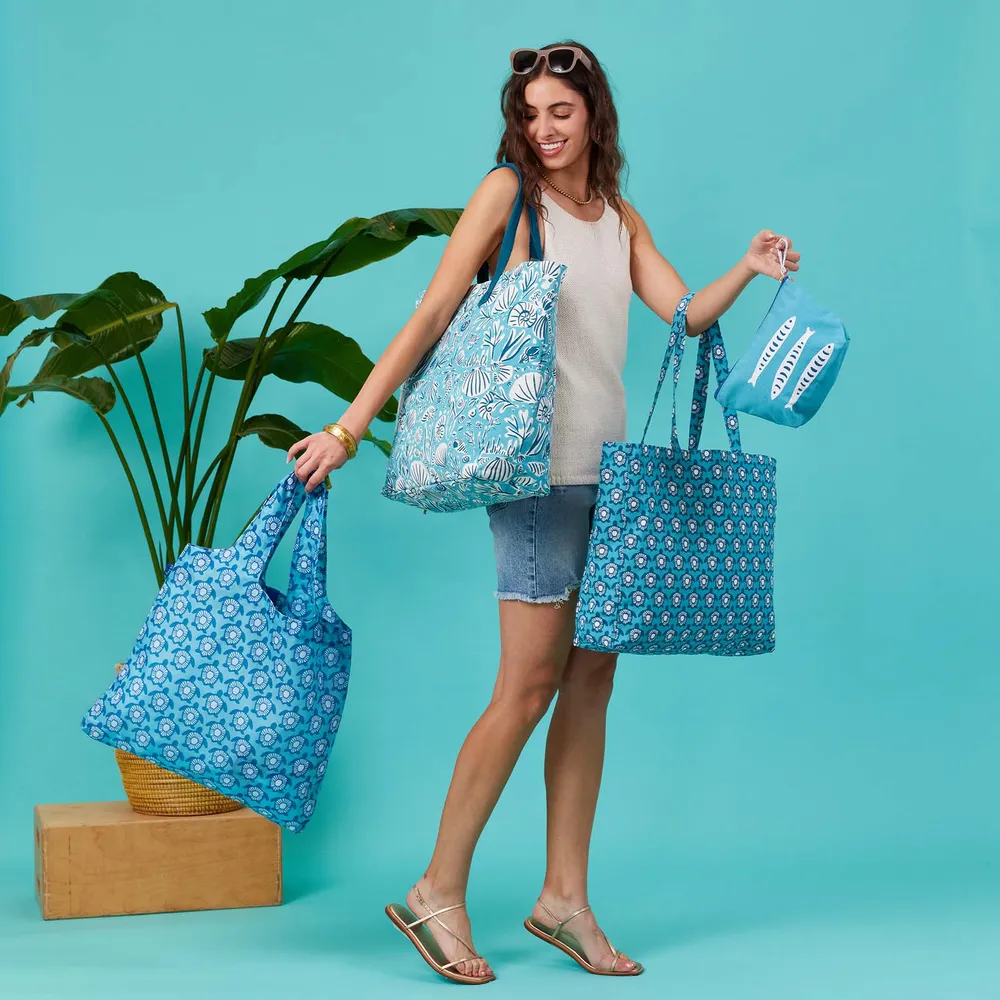 Sea Life Canvas Carryall Tote Bag