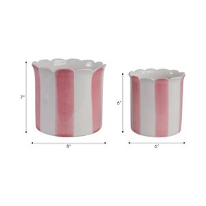 RAFESHAW SET OF 2 PINK PLANTER 7 (IN) 10