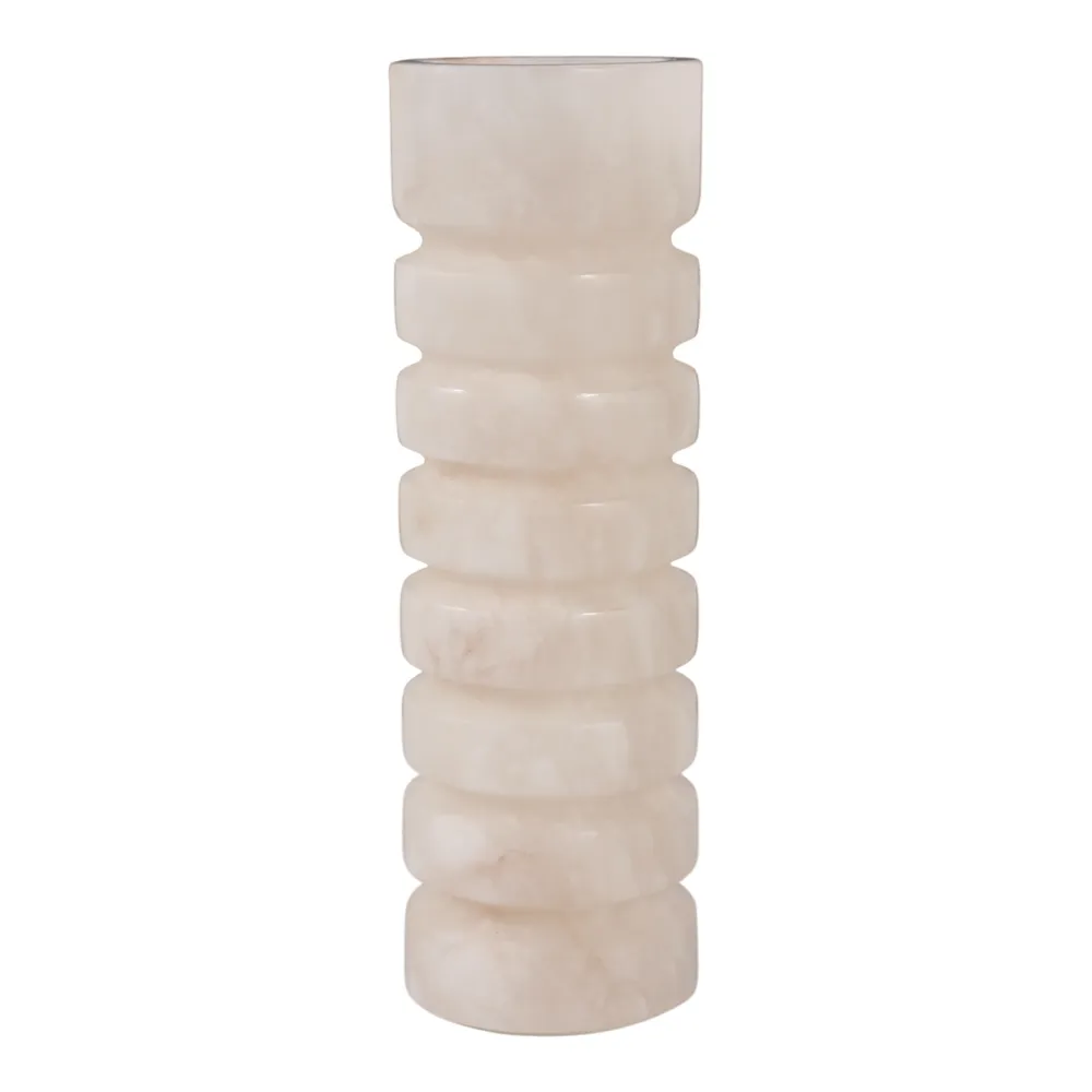 FERRISSIDE WHITE CANDLE HOLDER 11 (IN)