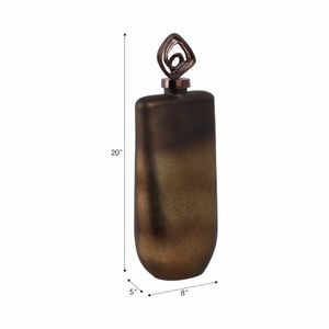 FINLEYGROVE BRONZE GLASS VASE 20 (IN) 9