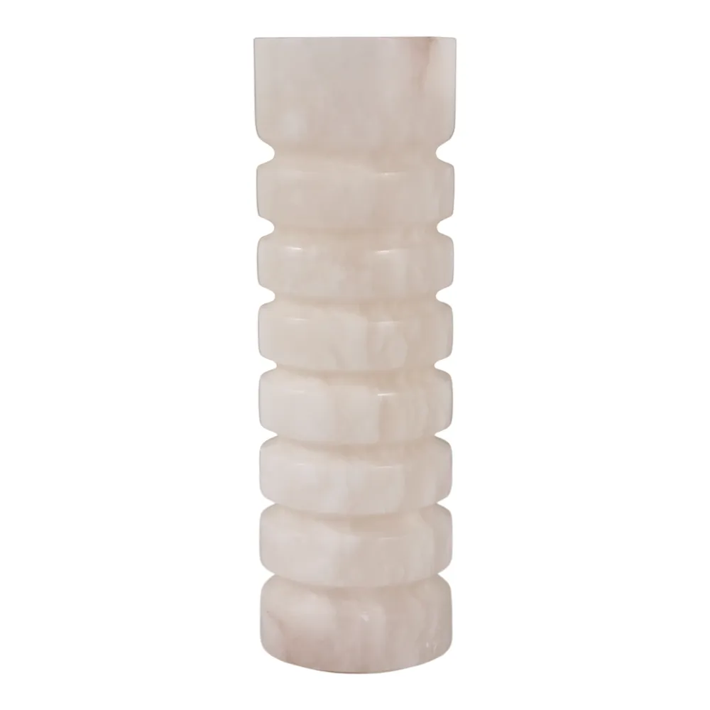 FERRISSIDE WHITE CANDLE HOLDER 11 (IN)