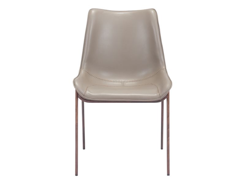 Magnus Dining Chair Brown & Walnut 4