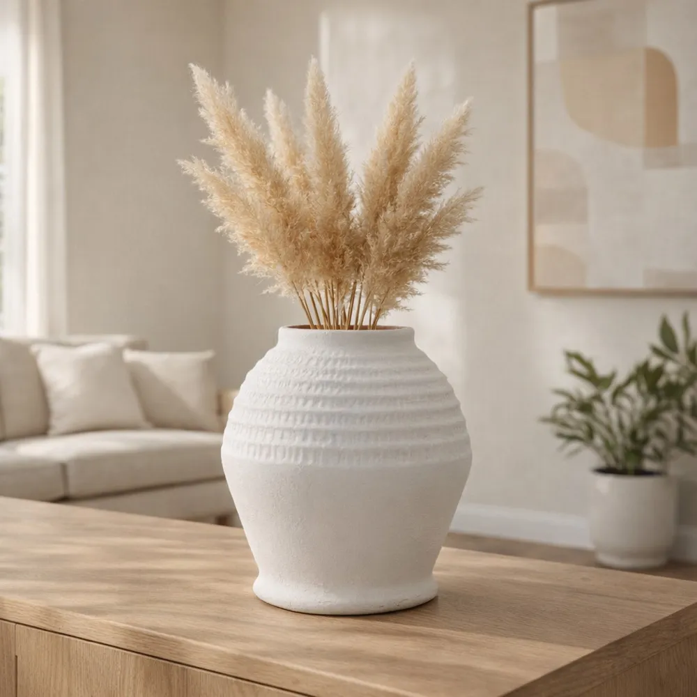 ROWANWORTH WHITE VASE 12 (IN)