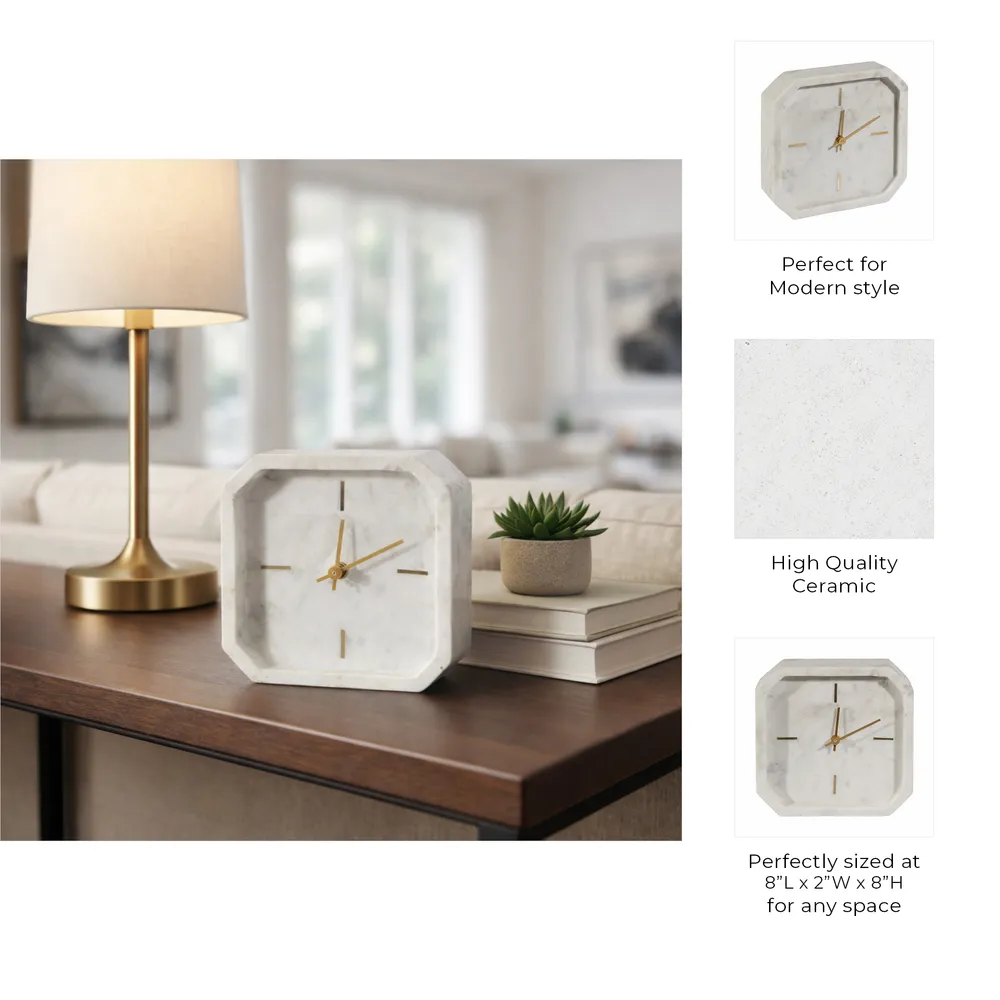 VALESTONE IVORY CLOCK 8 (IN)