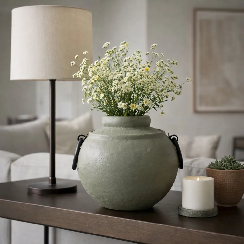 HAROLDWOOD GREEN VASE 10 (IN)