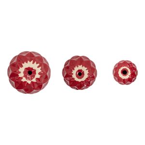 NEWTONGATE SET OF 3 RED DECOR 6 (IN) 7