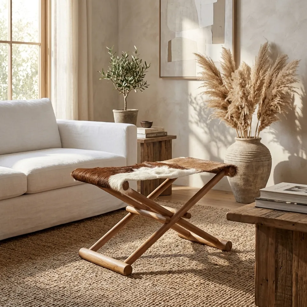LANEHAVEN BROWN STOOL 17 (IN)