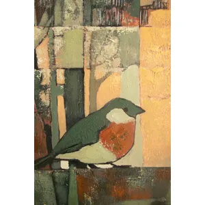 Framed Two Birds Painting 2