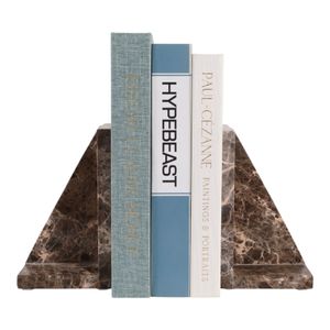 HADLEYPARK SET OF 2 BROWN BOOKENDS 7 (IN) 3
