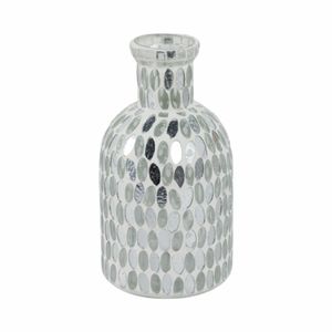 CEDARSHAW WHITE GLASS VASE 8 (IN) 1