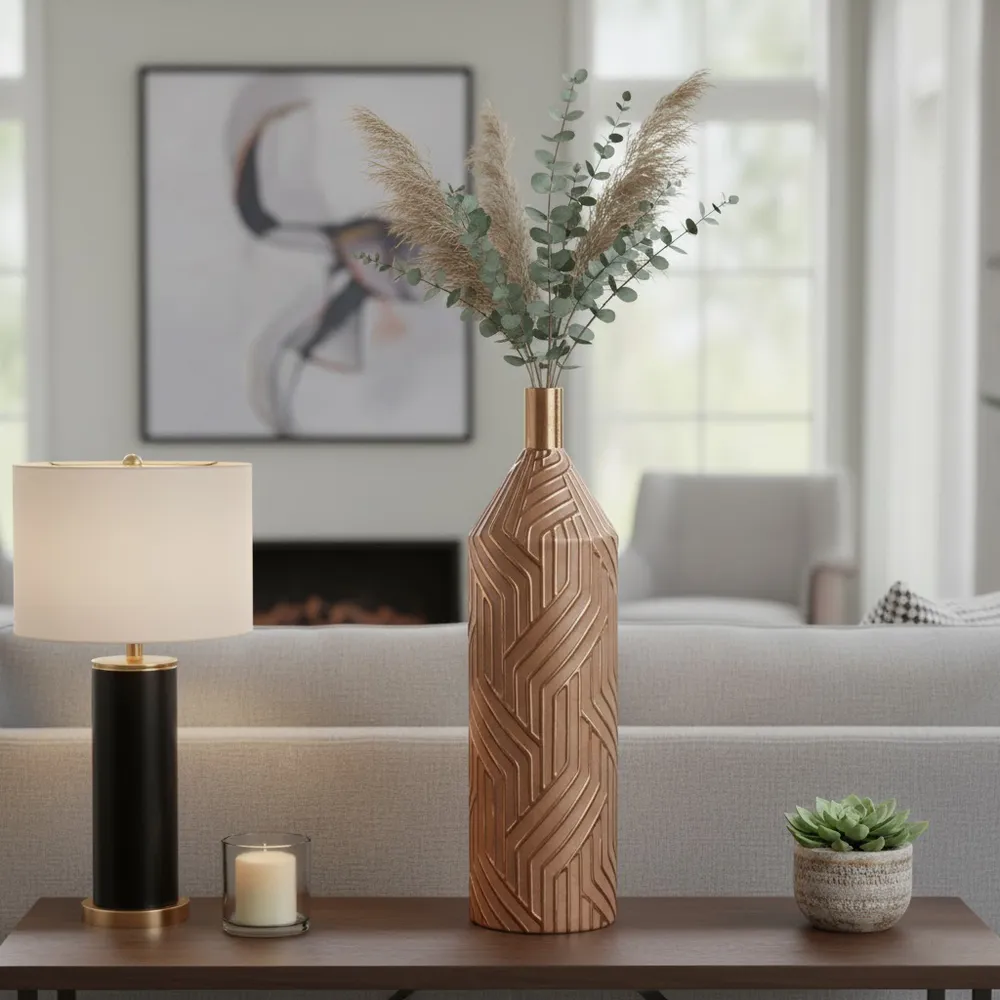 EATONPARK BROWN VASE 28 (IN)