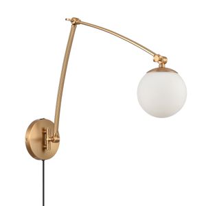 Caroline 19'' High 1-Light Swingarm Sconce - Brushed Gold 2