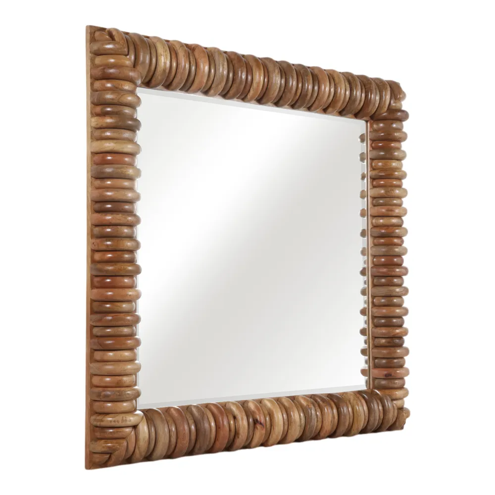 MIADALE BROWN MIRROR 40 (IN)