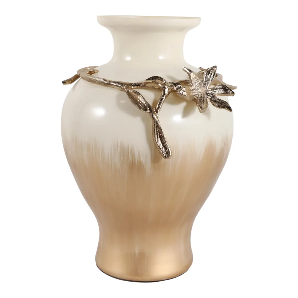HOPEPORT GOLD VASE 15 (IN)