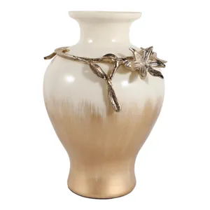 HOPEPORT GOLD VASE 15 (IN) 4
