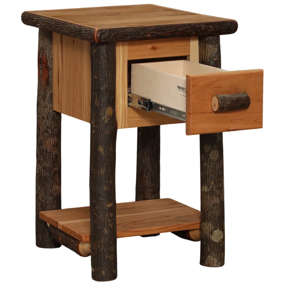 Hickory Mini One Drawer Nightstand - Cognac