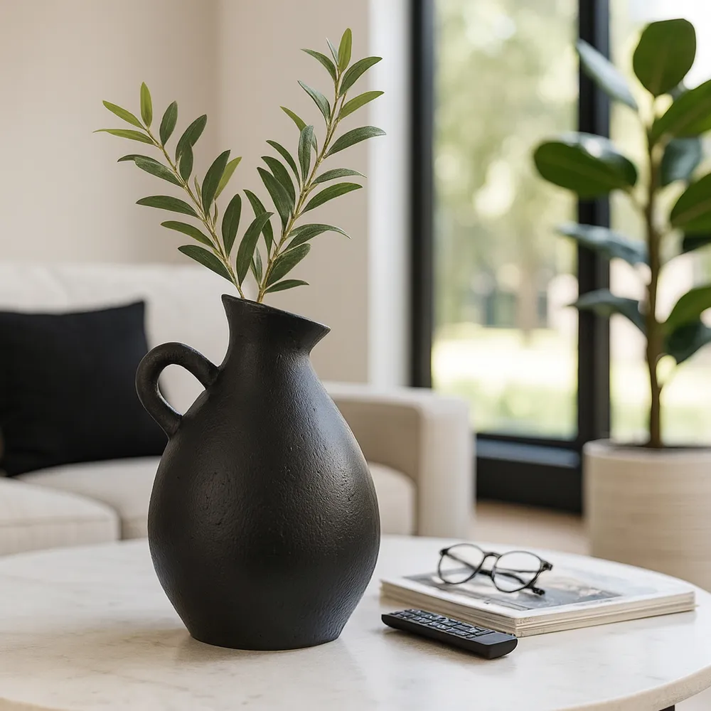 WESTONCLIFF BLACK VASE 18 (IN)