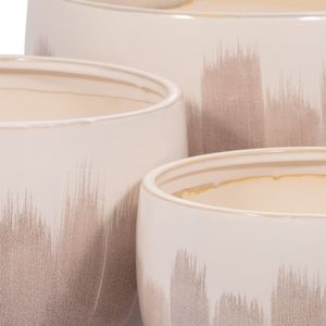 DASHSHAW SET OF 3 WHITE PLANTER 11 (IN) 7