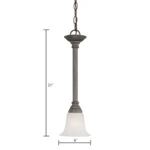 Riva 6'' Wide 1-Light Mini Pendant - Painted Bronze 2