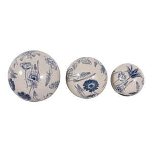 TESSWIND SET OF 3 BLUE ORBS 6 (IN) 9