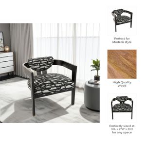 PEARLLEY BLACK CHAIR 30 (IN) 9